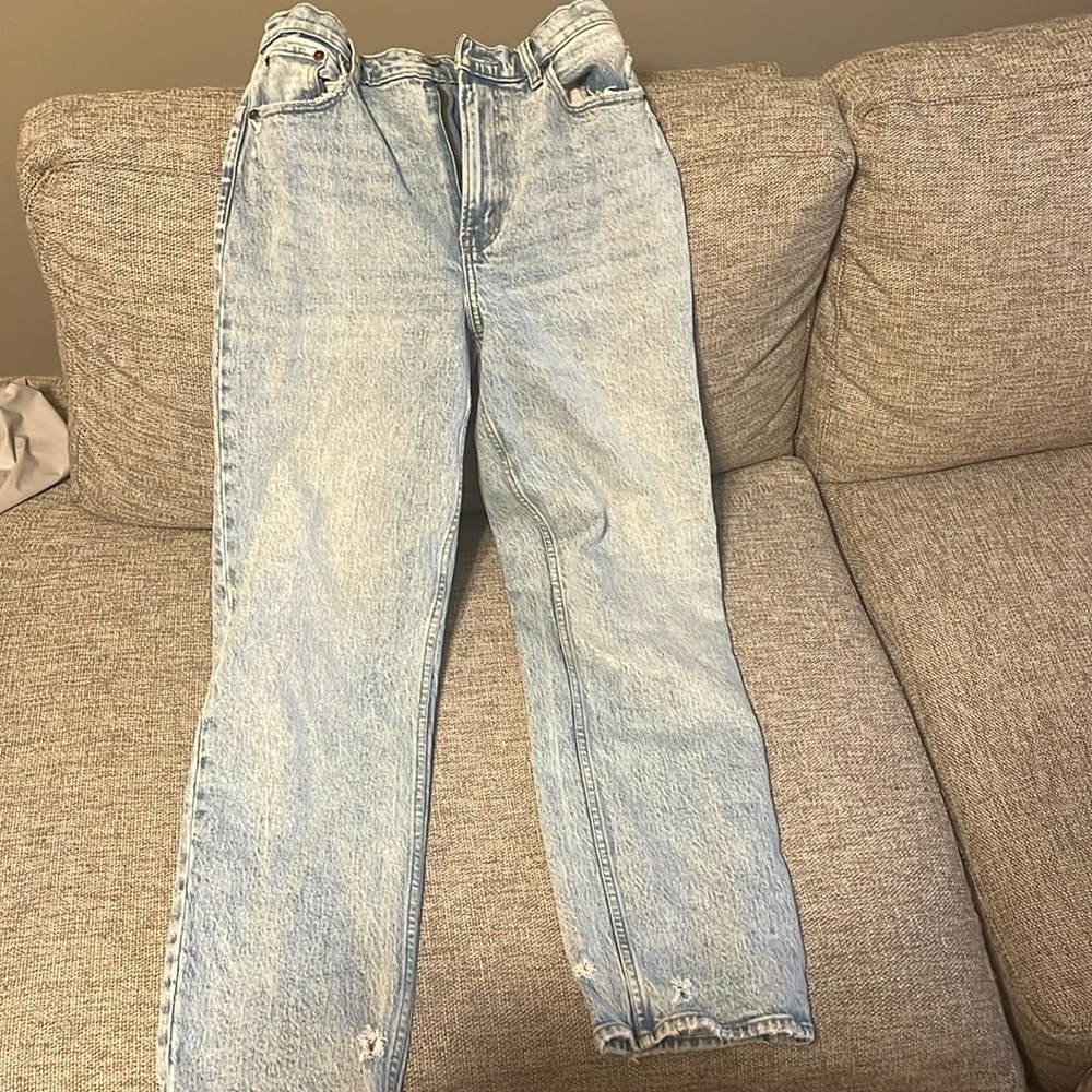 Abercrombie and Fitch 90s straight ultra high rise jeans